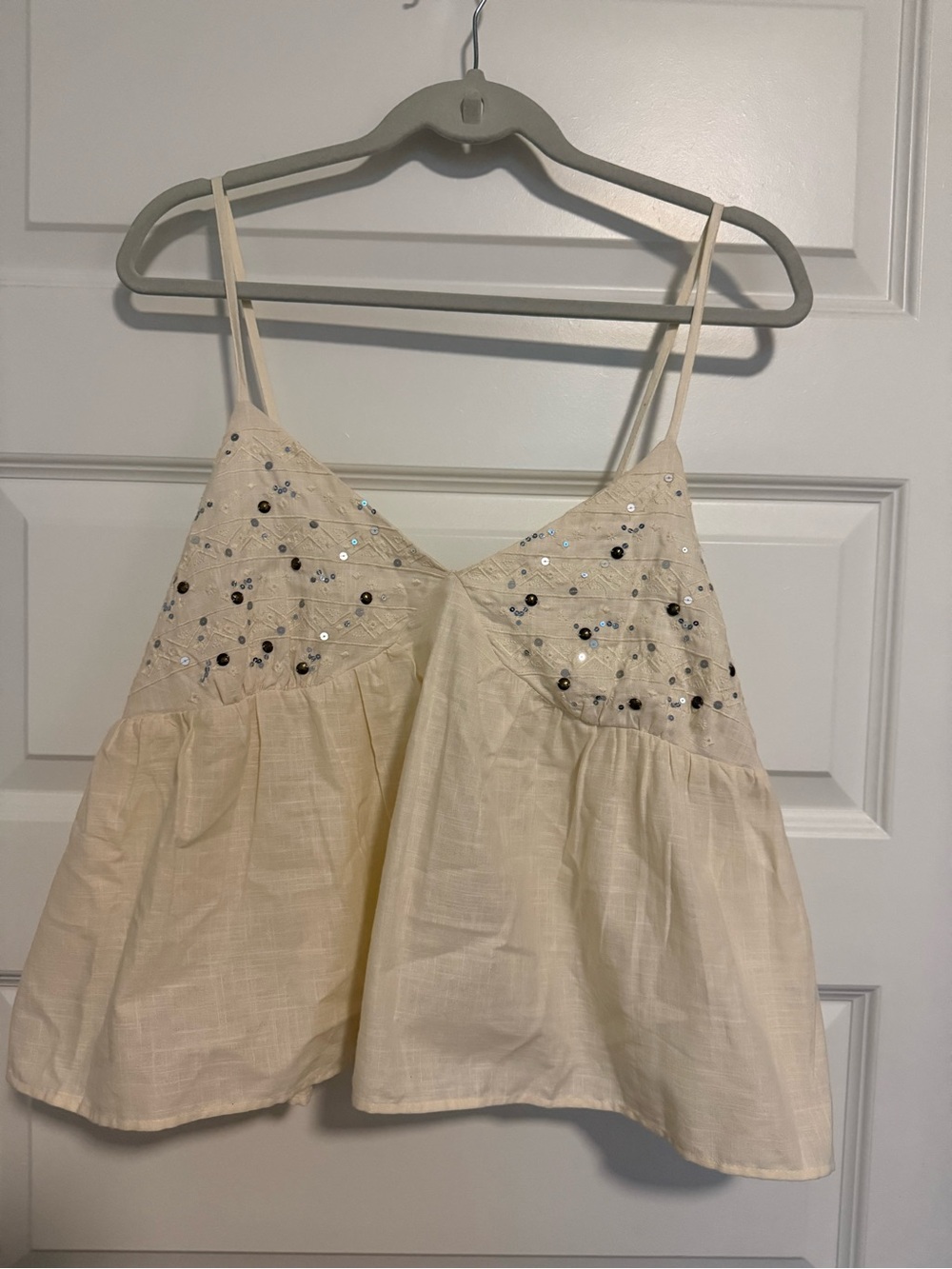 Live 4 Truth Cream Beaded Tank Top